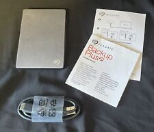 Seagate Backup Plus 2TB Slim Portable Hard Drive Silver For Mac And HP picture