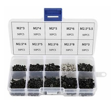 500pcs M2 M2.5 M3 10 Sizes Asssorted Laptop Computer Notebook Repair Screws Kit picture