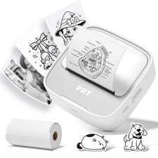 Mini Sticker Printer, Portable Thermal Printer with 1Roll Sticker Paper picture