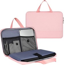 Women’s Laptop Briefcase 17-17.3 Inch Pink Bag TSA Sleeve for HP Envy 17.3 picture