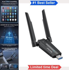 WiFi 6E USB Adapter Tri-Band AXE3000 6GHz 5GHz 2.4GHz Linux Compatible Ubuntu picture