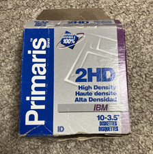 Primaris Brand 2HD IBM Formated 3.5” Blank Floppy Disks Lot of 8 picture