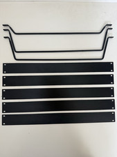 5x Middle Atlantic Flat Black Filler Panel Set 1U FEB1 + 3x Random LBP Lace Bars picture