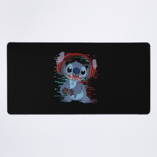 Disney Lilo Amp Stitch Gamer Glitch Large Desk Mat, Idea Gift For Friends picture