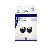 2x Europcart cartridge black alternative for HP 27XL 27 XL NO27XL picture