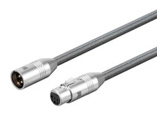 XLR Balanced Audio Cable - 1M | 24K Gold Plated / Oxygen-Free Copper - Monolith picture