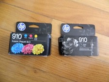 2028/7 GENUINE SET 4 HP 910 Cartridges OfficeJet 8020-8028 8035 FACTORY SEALED picture