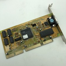 ISA VGA Video Card 512K Ram Cirrus Logic Rare Vintage Gaming 16 Bit H52PT-2023 picture