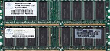 512MB 2x256MB PC-2700 NANYA DDR-333 RAM KIT NT256D64S88B1G-6K HP 305957-041 DDR1 picture