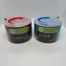 50 HP Blank 16X DVD-R DVDR Recordable Disks Plus 50 CD-R Media NEW SEALED picture
