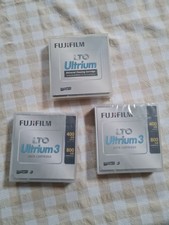 2x Fujifilm Ultrium 3 LTO G3 400/800GB Data Tape & 1x Cleaning Tape - New Sealed picture