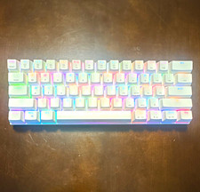 MOTOSPEED CK62 Wired Mechanical Compact RGB Illuminated Keyboard White QWERTY picture