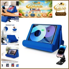 Universal Tablet Holder Multi-Angle Soft Pad Stand with Pocket Phone Stand for picture