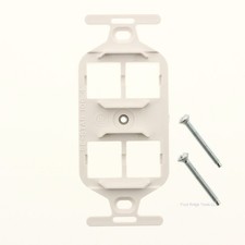 Suttle White 4-Port Quad Floor Mounting Plate 1064 picture
