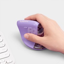 Pokemon Ditto Metamong Wireless Vertical Mouse Bluetooth Ergonomic Office Gift picture
