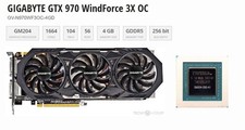 GIGABYTE GTX 970 WindForce 3X 4GB GDDR5 Graphics Card✅3x DP 2x DVI HDMI ✅ picture
