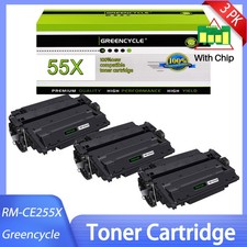 3 PK CE255X 55X High Yield Toner Cartridge For HP LaserJet P3010 P3015 P3015d picture