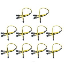 10x PCI-E PCIE 6Pin to Dual 8Pin 6+2Pin Adapter Graphics GPU Video Power Cable picture