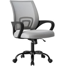 Office Desk Chair Ergonomic Mesh Lumbar Support Grey 1411GY2-HJ3Nsun OLIXIS Home picture