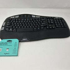 Logitech K350 Comfort Wave Wireless Keyboard Black With Dongle ￼ picture