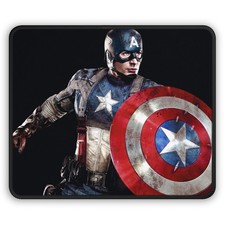 Captain America First Avengers Mouse Pad 9x7 - Marvel Superhero Fan Gift picture
