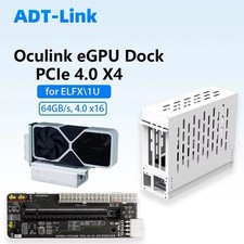 ADT-Link Oculink eGPU Dock PCIe 4.0 X4 64GB/s External GPU Enclosure picture