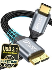 10 Gbps Micro B to USB C Cable, 1Ft 1.5Ft 3Ft 6Ft 10Ft Gold-Plated picture