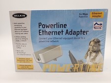 BELKIN Powerline 14Mbps Ethernet Adapter Ver. 1002 F5D4070 BRAND NEW SEALED picture