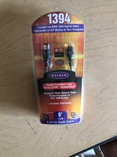 Belkin 1394 Digital Connect 6 Ft Long 6-Pin to 4-Pin Cable SEALED FAST SHIPPING picture