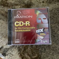 IMATION CD-R 1X-12X COMPATIBLE, 12X 80 MIN.  Lot Of 6 New Sealed picture