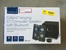 Insignia 2.1 Bluetooth RGB Lighted Speaker System Desktop Subwoofer Stereo Sound picture