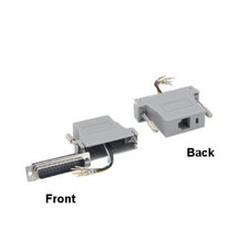 Kentek DB25 25Pin Male to RJ-12 Female Modular Adapter PC Telecom Serial Devices picture
