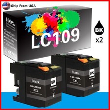 (2-Pack,Black) LC109 Ink Cartridge Replacement for J6520DW Printer picture
