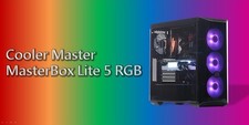 Cooler Master MasterBox Lite 5 RGB PC Tower With Tamper Proof Glass  picture