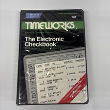 COMMODORE 64/128 -- THE ELECTRONIC CHECKBOOK (TIMEWORKS - DISK) COMPLETE picture