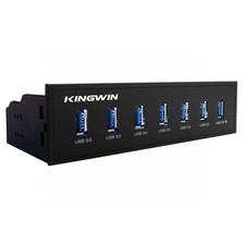 Kingwin Front Panel USB 3.0 Hub 7 Port & One Fast Charging USB 2.1A Charging ... picture