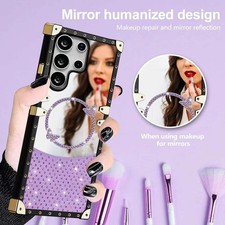 Mirror Butterfly Phone Case For Samsung A34 A36 A56 A14 A54 A26 A17 A06 A16 A53 picture