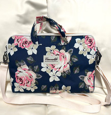 Canvaslife Canvas Elegant Floral Flower Print Padded Laptop Computer Bag picture