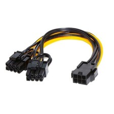 Server Graphics Card 6 Pin Female to Dual PCI-E 8 Pin Male Adapter High Quality picture