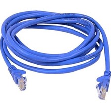 Belkin A3L980-18In-Bls 1.5Ft Cat6 Blu Utp Snglss Rj45 M/M Patch Cabl Bag And picture