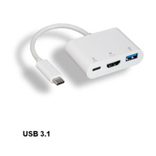 KNTK USB 3.1 Type C to USB 3.0 A/C/HDMI 4K Adapter for SmartPhone HDTV Laptop PC picture