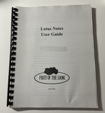 Vintage 2006 Lotus Notes 6.5 User Guide Fruit of the Loom Employee Manual picture