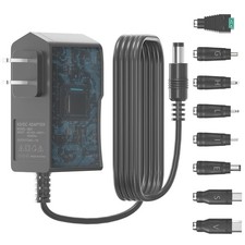 DC/AC 24V 1A Power Supply, Universal Replacement Charger Switching Black picture