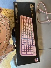 KLIM Chroma Wireless Gaming Keyboard RGB - New Version 2024 - Long-Lasting Re... picture