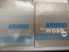 Vintage 1983 KAYPRO Introduction to Software & The Word Plus Manual (NO DISK) picture
