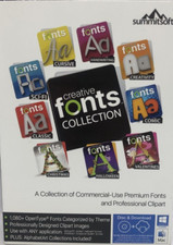 Summitsoft Creative Fonts Collection (PC Windows / Mac), Disc / Download picture