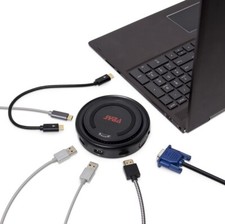 SYBA 6-in-1 USB 3.1 Gen 1 Type-C Hub Docking Station with 10W QI Wireless Charge picture