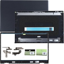 LCD Back Cover Top Case Lid with Bezel Frame Hinges Shaft Replacement Cover picture