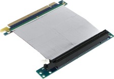 1U / 2U PCI-Express x16  Rackmount Riser Card with Ribbon, PCIe 3.0 Gen 3 16x picture