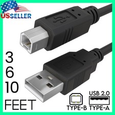 USB Printer Cable A Male to B Male Cord Canon HP Xerox Epson OKI Dell Brother picture